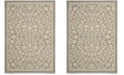 Safavieh Courtyard Gray and Natural 6'7" x 6'7" Square Area Rug